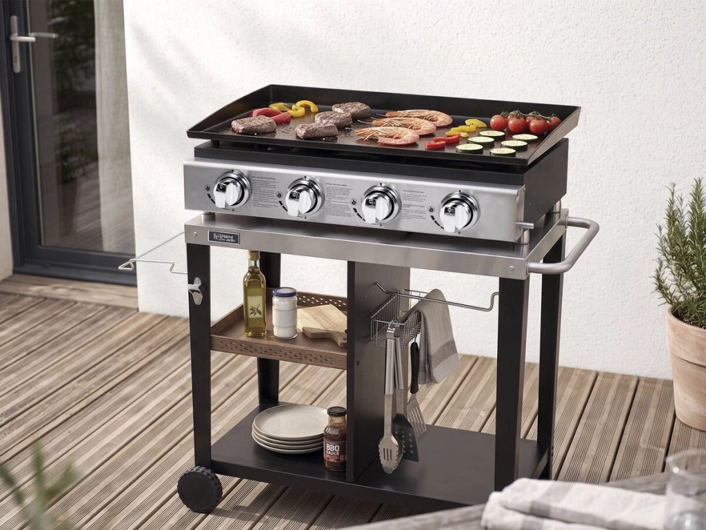 Plancha "Presto 4" - 4 fornelli - 9.7kW - Grigio