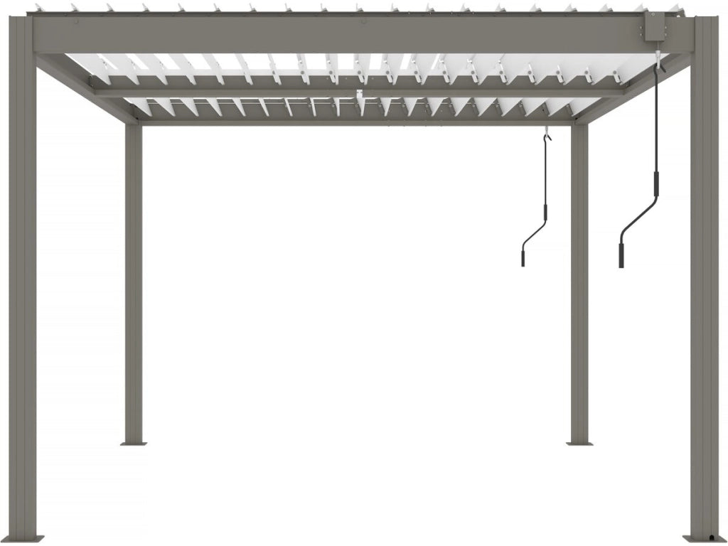 Pergola bioclimatica in alluminio "Windsor" - 3 x 4 m - Antracite