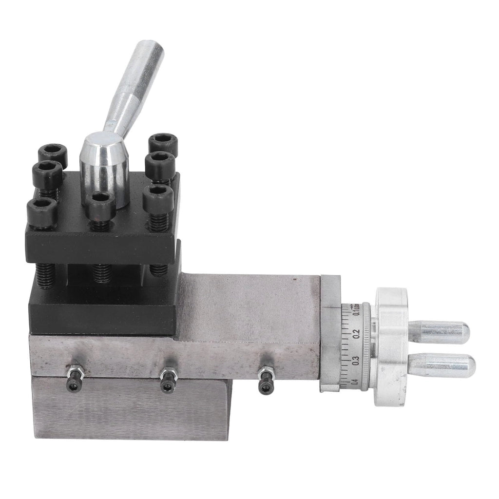Supporto per utensili piccolo con guida scorrevole, 65 mm, in ghisa, per torni