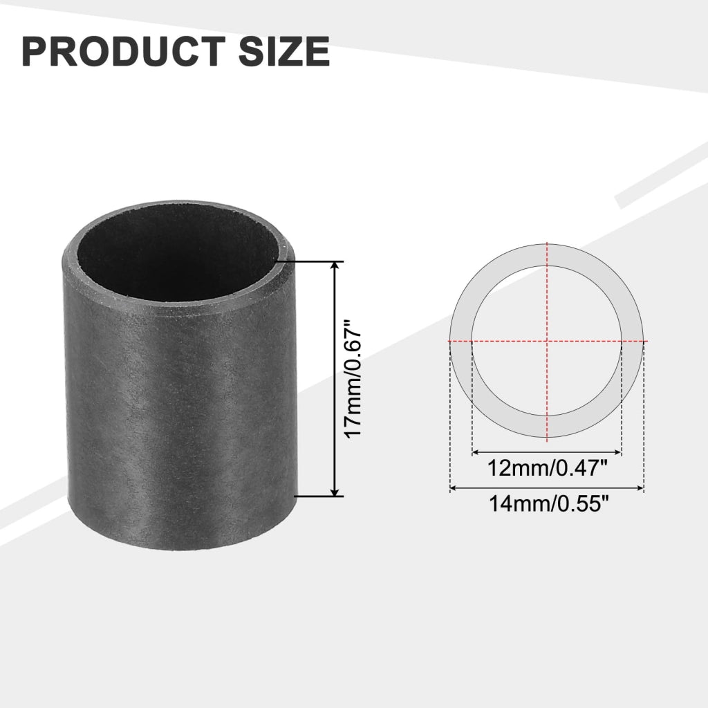 Set di 6 boccole scorrevoli, in POM, dimensioni 12 x 14 x 17 mm, autolubrificanti
