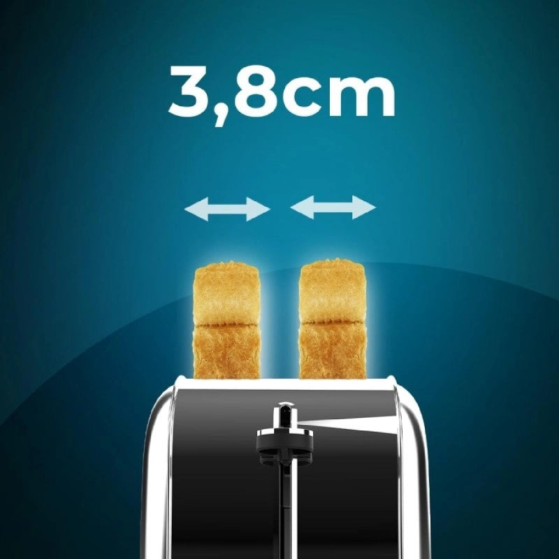CECOTEC 04837 - Tostapane Toastin' time 850 Inox Lite