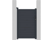 Cancello in alluminio "Marc" - 101,2 x 180,9 cm - Grigio