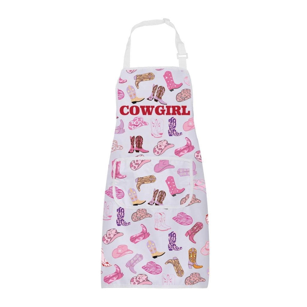 Grembiule da cowgirl, impermeabile, 72x68 cm, con 2 tasche, unisex