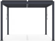 Pergola bioclimatica in alluminio "Windsor" - 3 x 4 m - Antracite