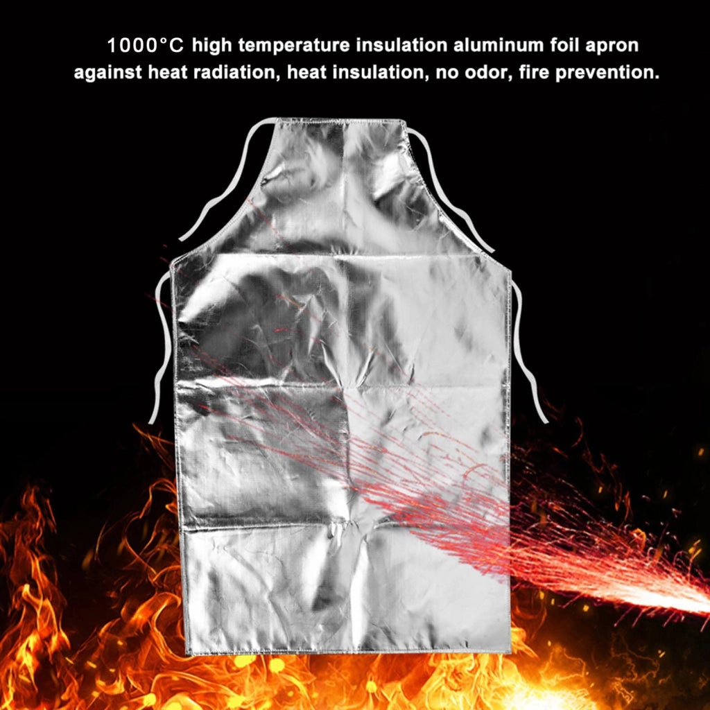 Grembiuli in lamina di alluminio resistenti al calore, con un'elevata capacità di riflessione termica (95%), adatti per temperature fino a 1000 °C