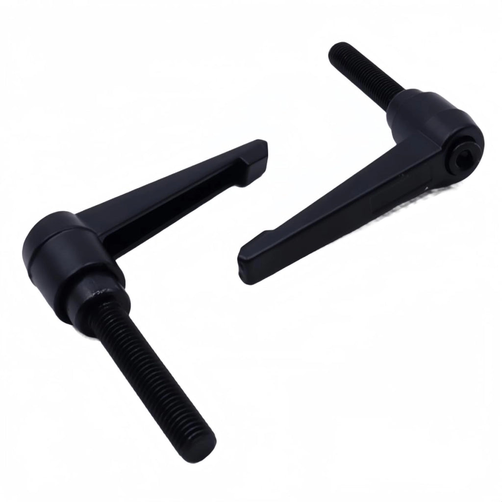 Leva di serraggio M10×50 mm, 2 pezzi, regolabile, colore nero