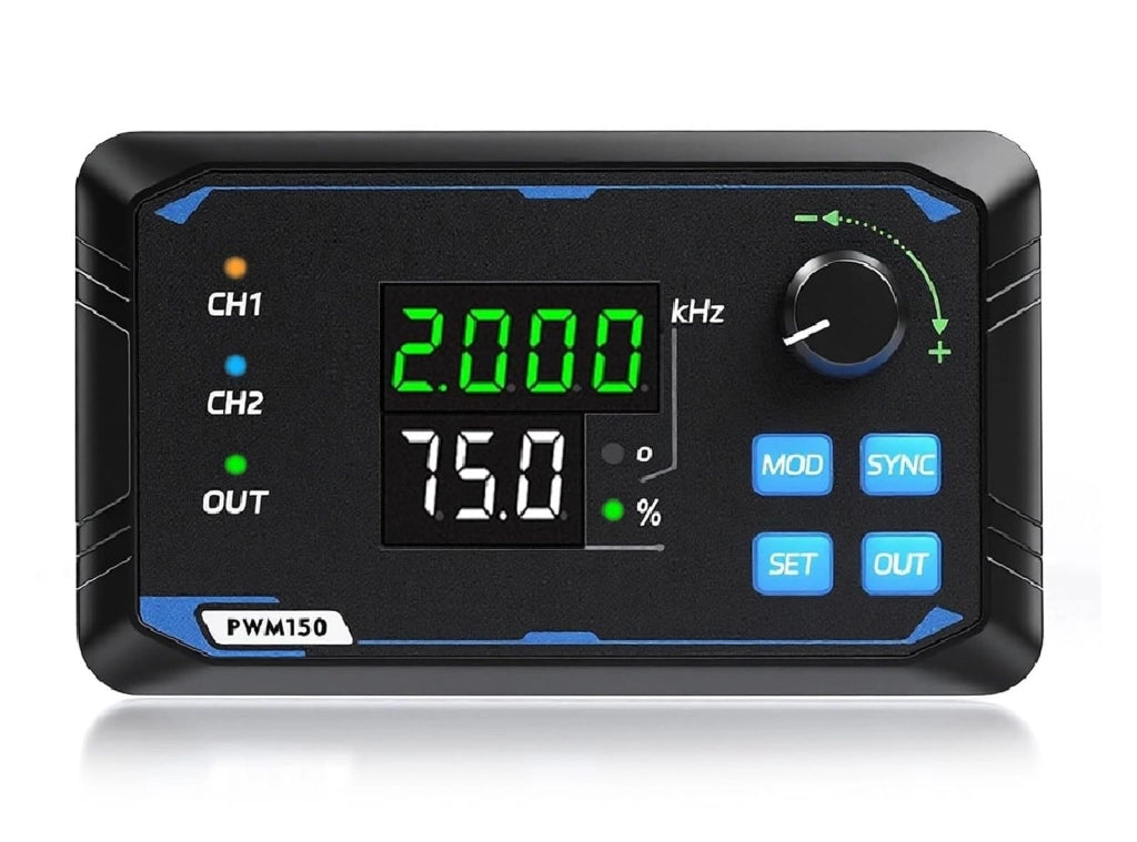 Generatore di Segnale PWM a Due Canali Generatore di Impulsi Rettangolari a Frequenza Regolabile con Display LCD per Controllo Servomotori e Driver