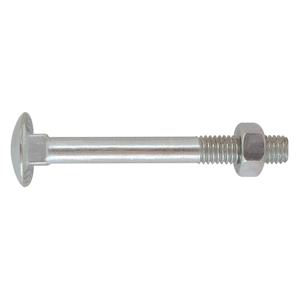 Bullone zincato testa tonda 10 x 60