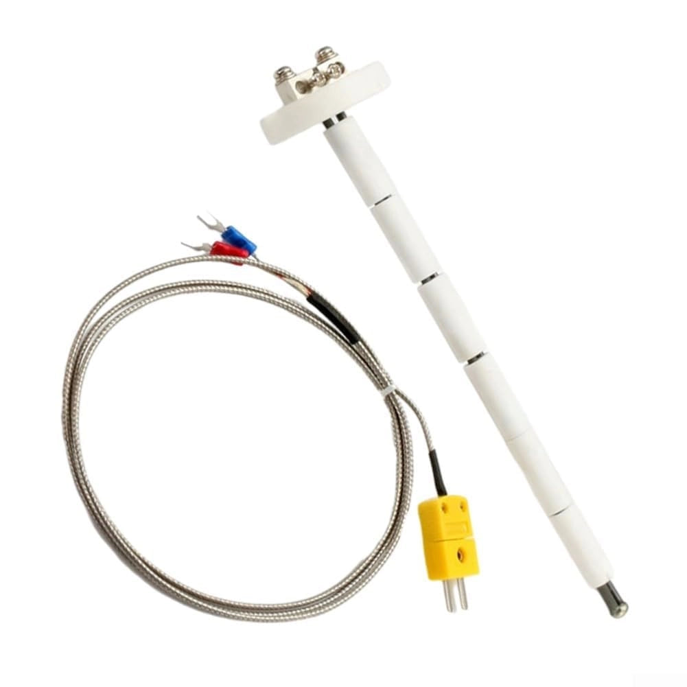 Sensore termoelettrico di tipo K, resistente fino a 1300 °C, lunghezza 200 mm, per forni in Vetroceramica