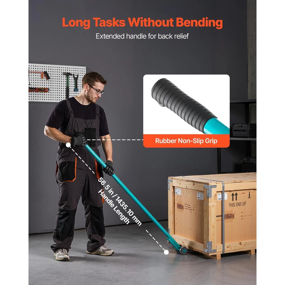 Barra a leva per movimentazione carichi pesanti CL-HL8800 in acciaio al carbonio 4T con ruote 1524 mm per officina e magazzino