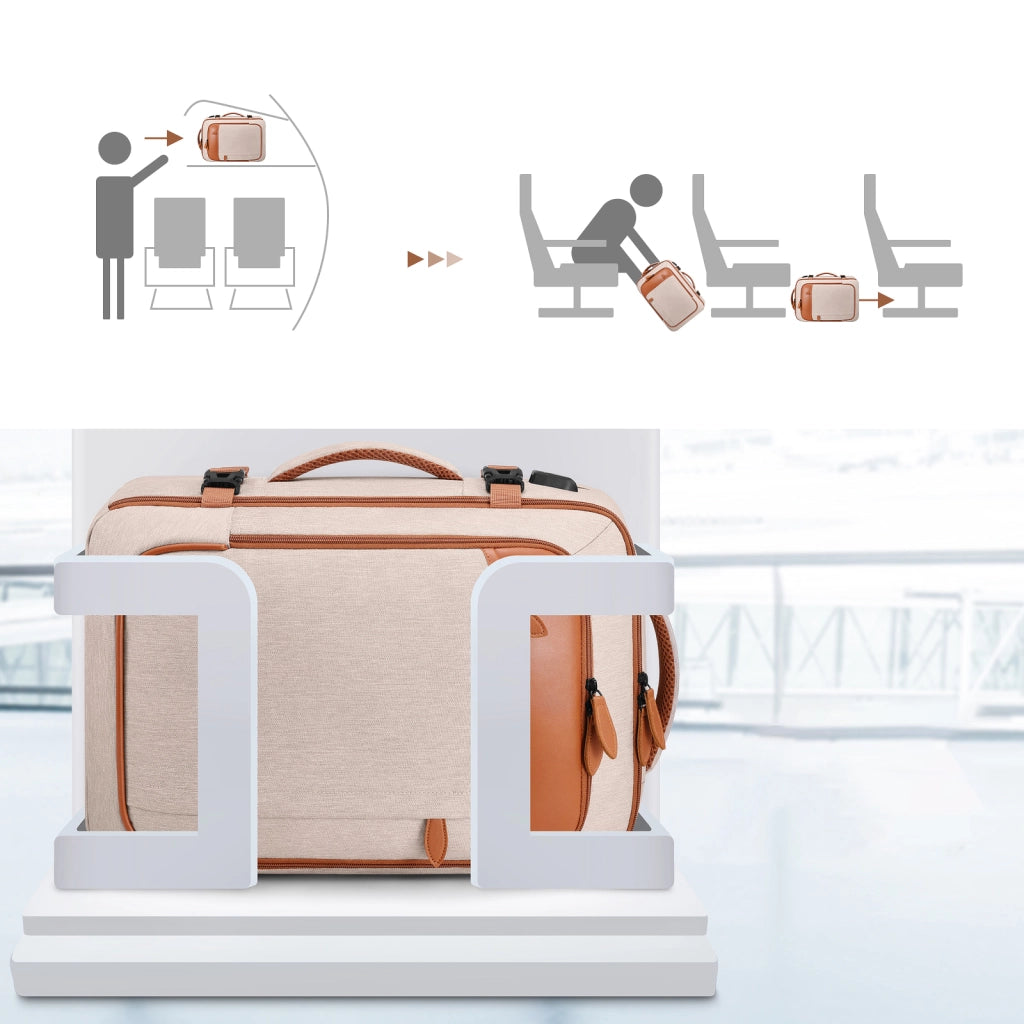 Zaino da viaggio espandibile 40 L con porta USB e 4 organizer