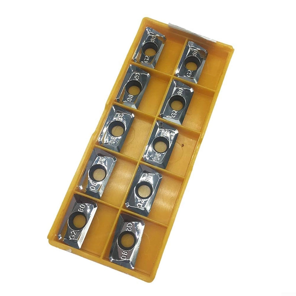 Inserti di metallo duro, tipo APGT1604PDFR, grado G2 HTI10, confezione da 10 pezzi.