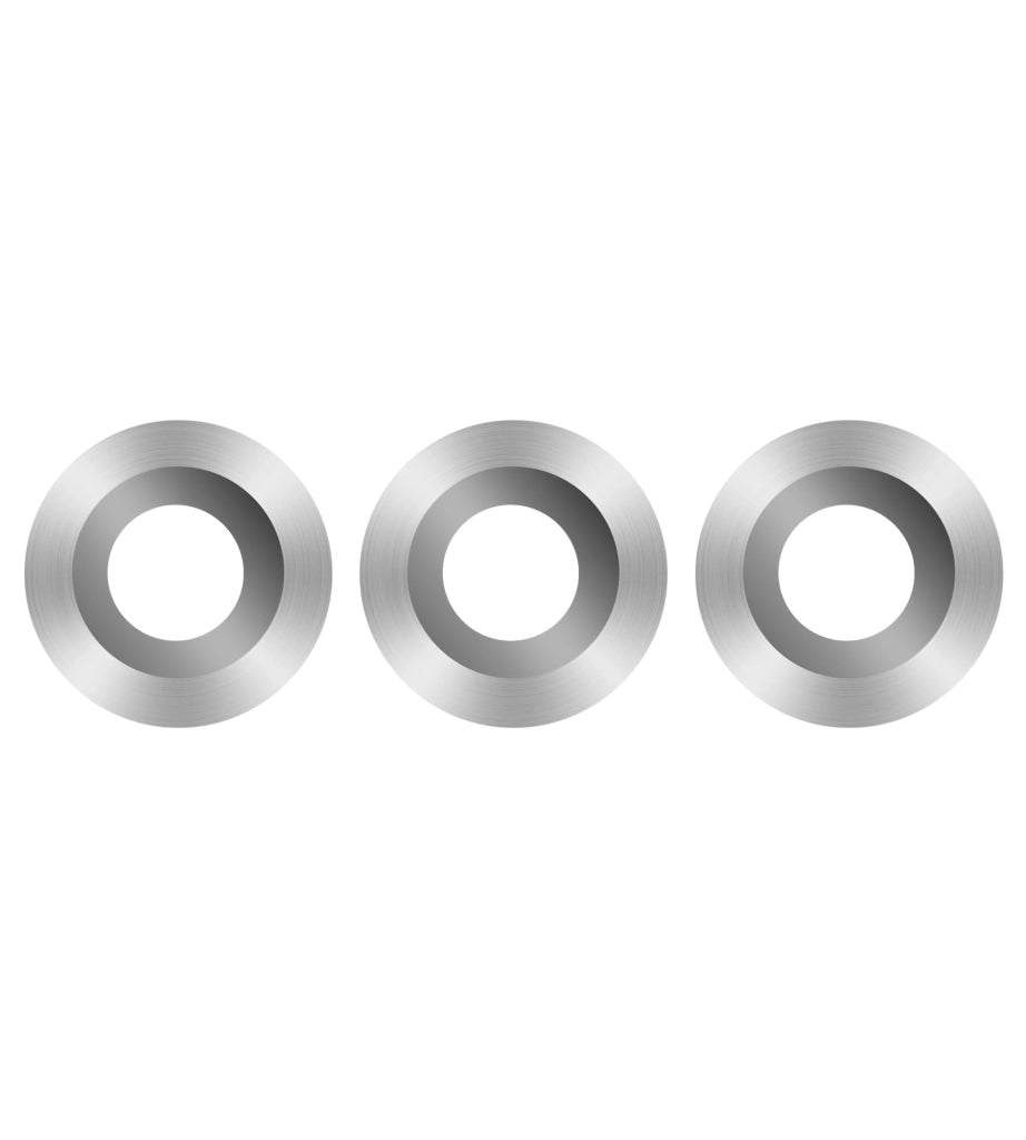Utensile da tornio per legno con inserti in metallo duro 12x2,5 mm piastrine rotonde in metallo duro per utensili da tornitura e tornio per legno, 10 pezzi