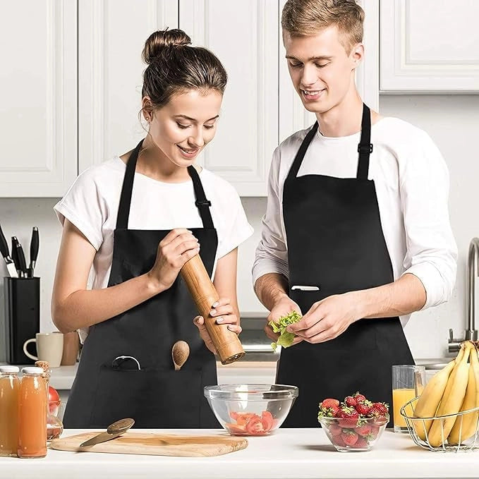 Grembiuli da cucina, impermeabili, regolabili, con tasche, unisex