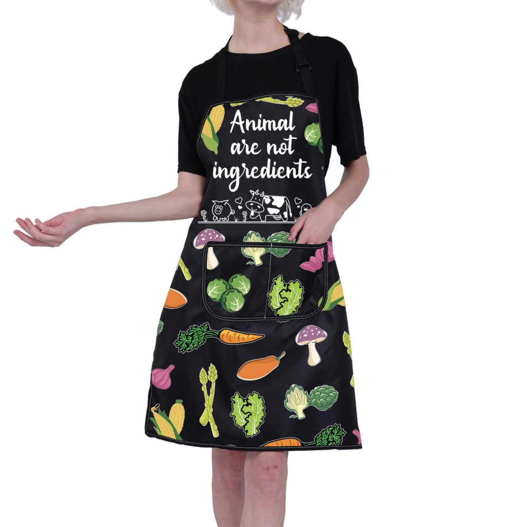 Grembiuli vegani con tasche, impermeabili, 72x68 cm, unisex