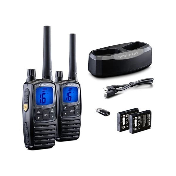 Ricetrasmittente midland c1705 g series g7 evo twin pack black