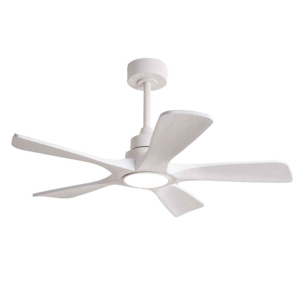 Ventilatore da soffitto 42 pollici bianco con luce LED e telecomando