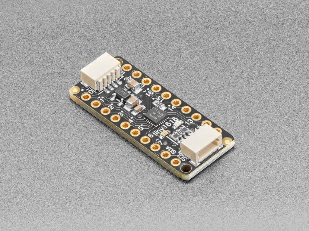 Scheda di breakout per ATtiny1616, con connettore seesaw, connettore STEMMA QT e interfaccia I2C
