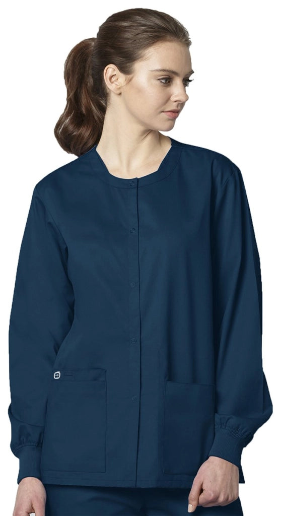 Giacca unisex con chiusura a pressione, tessuto elasticizzato, colore blu caraibico, taglia XL