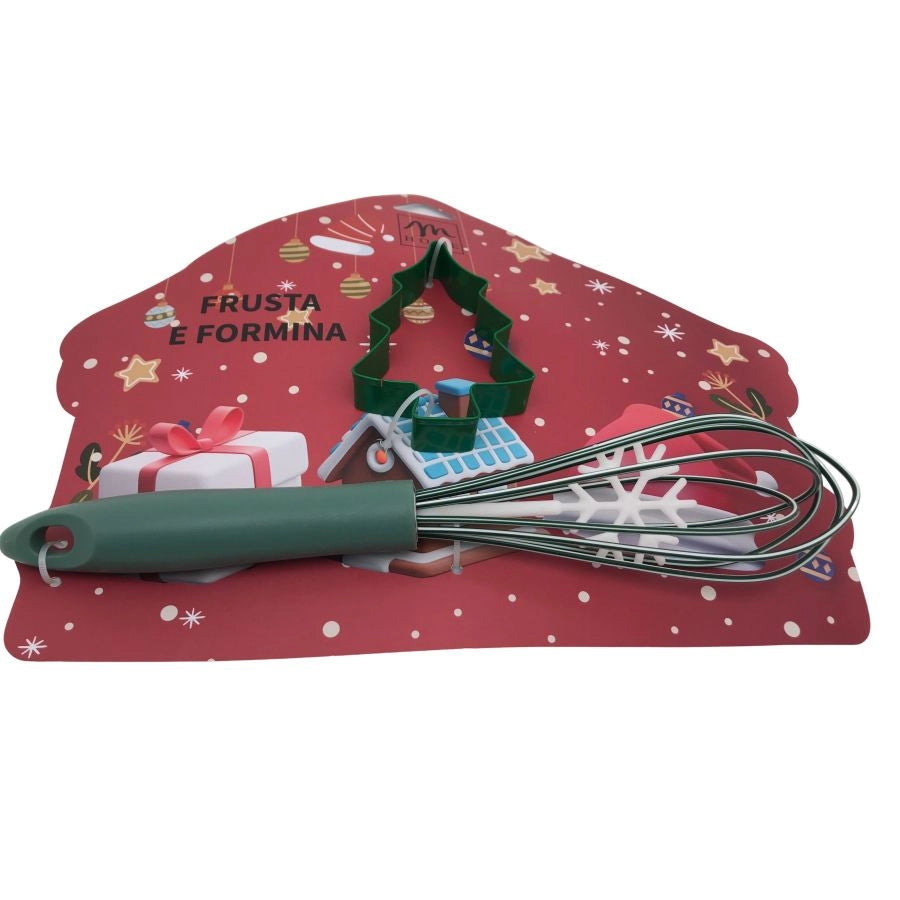 FRUSTA DA CUCINA E TAGLIABISCOTTI NATALIZI, SET PER DOLCI E BISCOTTI ARTICOLO R