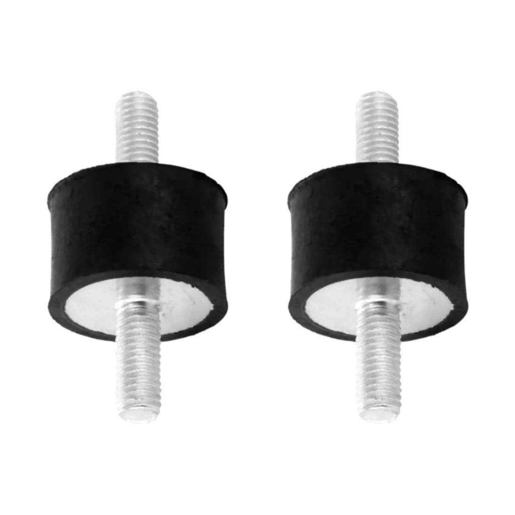 2 supporti antivibranti in gomma, filettatura M8x18mm, dimensioni 30x15mm