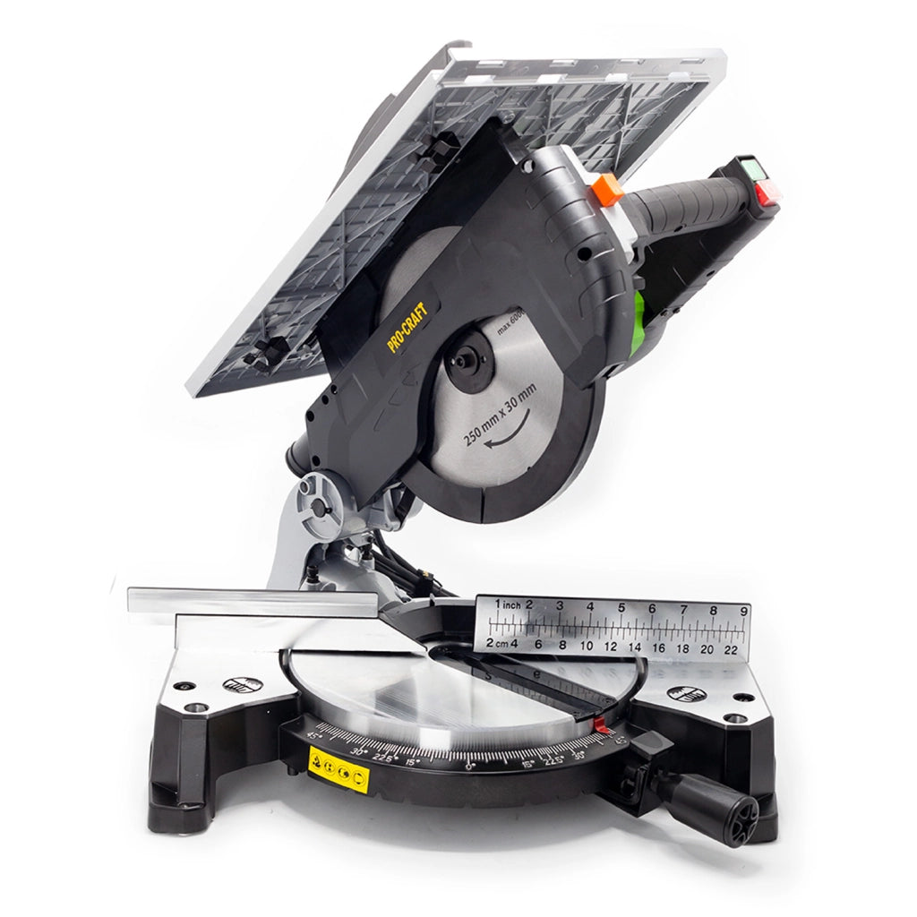 Troncatrice con funzione di sega circolare da banco 2 in 1 Procraft CMS25, 1800 W, disco 250 mm