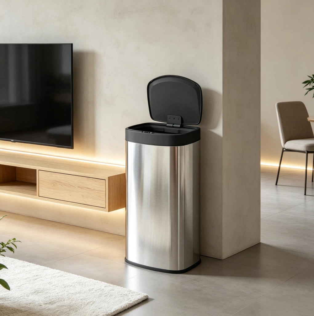 Pattumiera automatica da cucina 55 L in acciaio inox con chiusura silenziosa