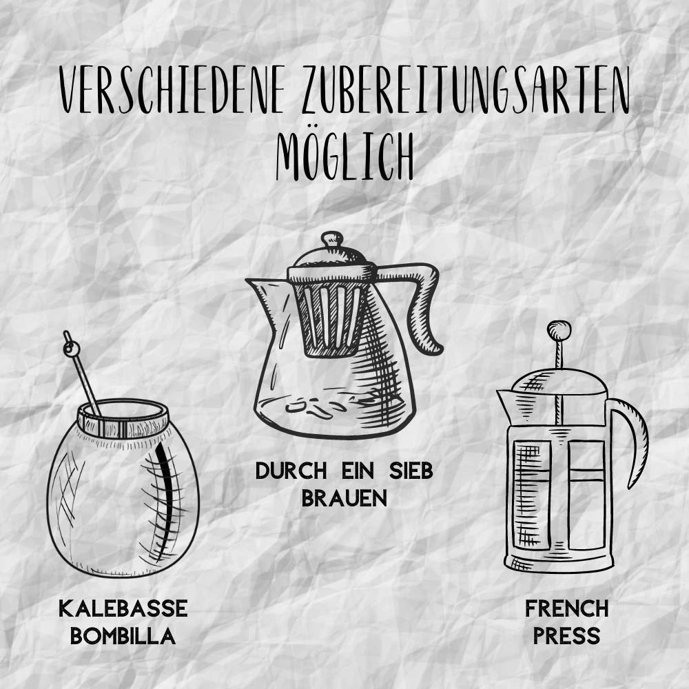Set per preparare la yerba mate: zucca naturale (200 ml) + bombilla (cannuccia) da 15,5 cm