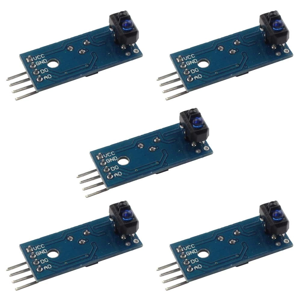 5 sensori a infrarossi di tipo TCRT5000, modulo per barriera a infrarossi