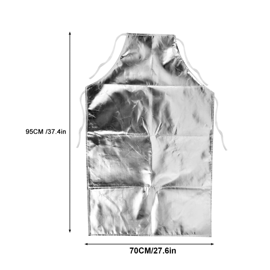 Grembiuli in lamina di alluminio resistenti al calore, con un'elevata capacità di riflessione termica (95%), adatti per temperature fino a 1000 °C