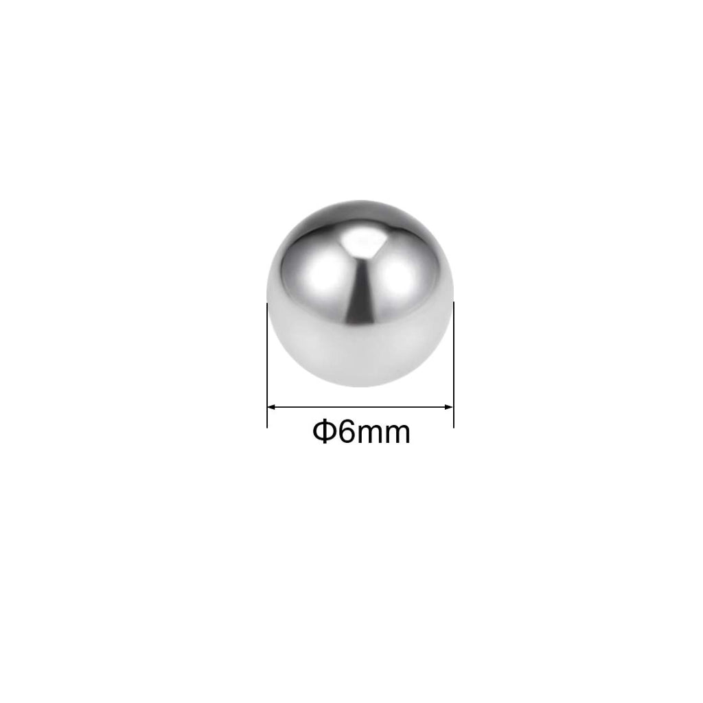 Sfere in acciaio inossidabile 304 G200, diametro 6 mm, confezione da 20 pezzi, sfere di precisione