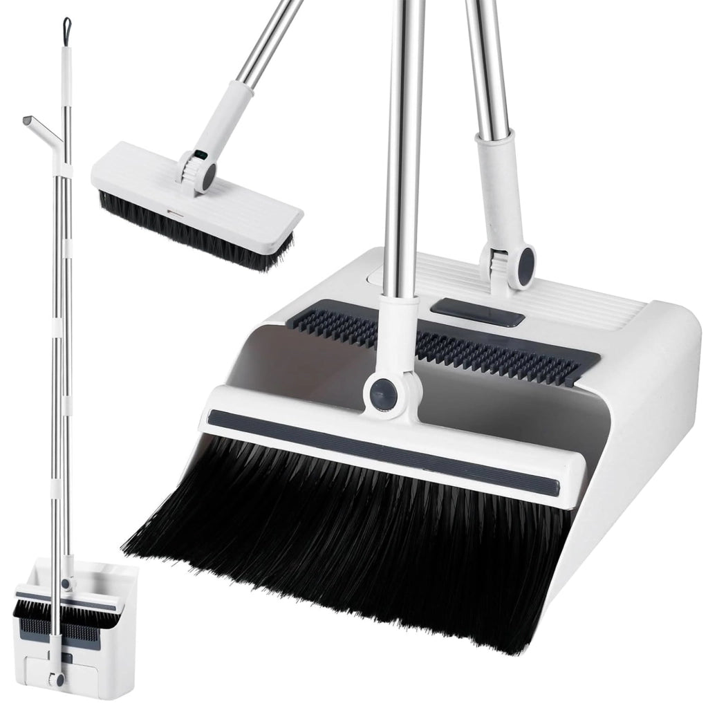 Set di 3 spazzole multifunzione, con setole morbide, girevoli a 180° e con pettine integrato