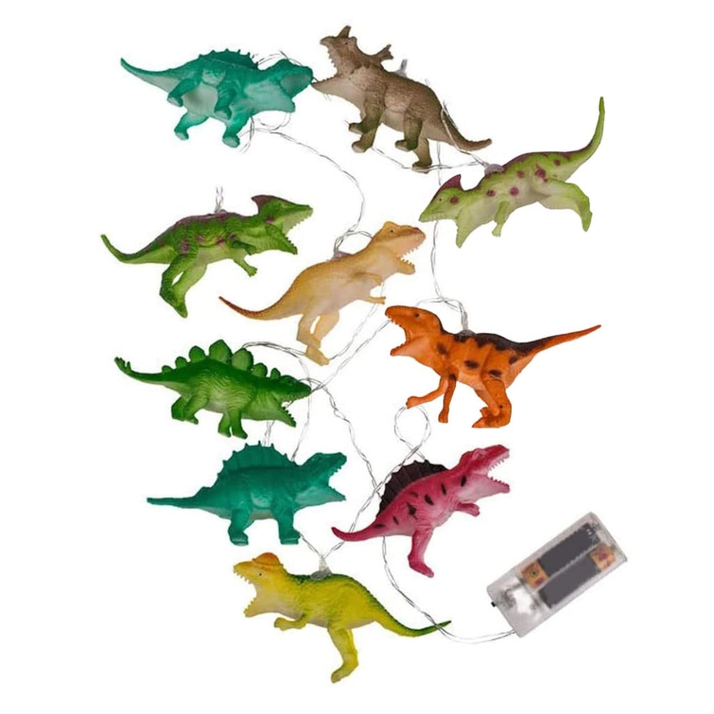 Catena luminosa a tema dinosauro, con 10 LED, lunghezza 1,70 metri, lampada notturna 3D, alimentazione USB