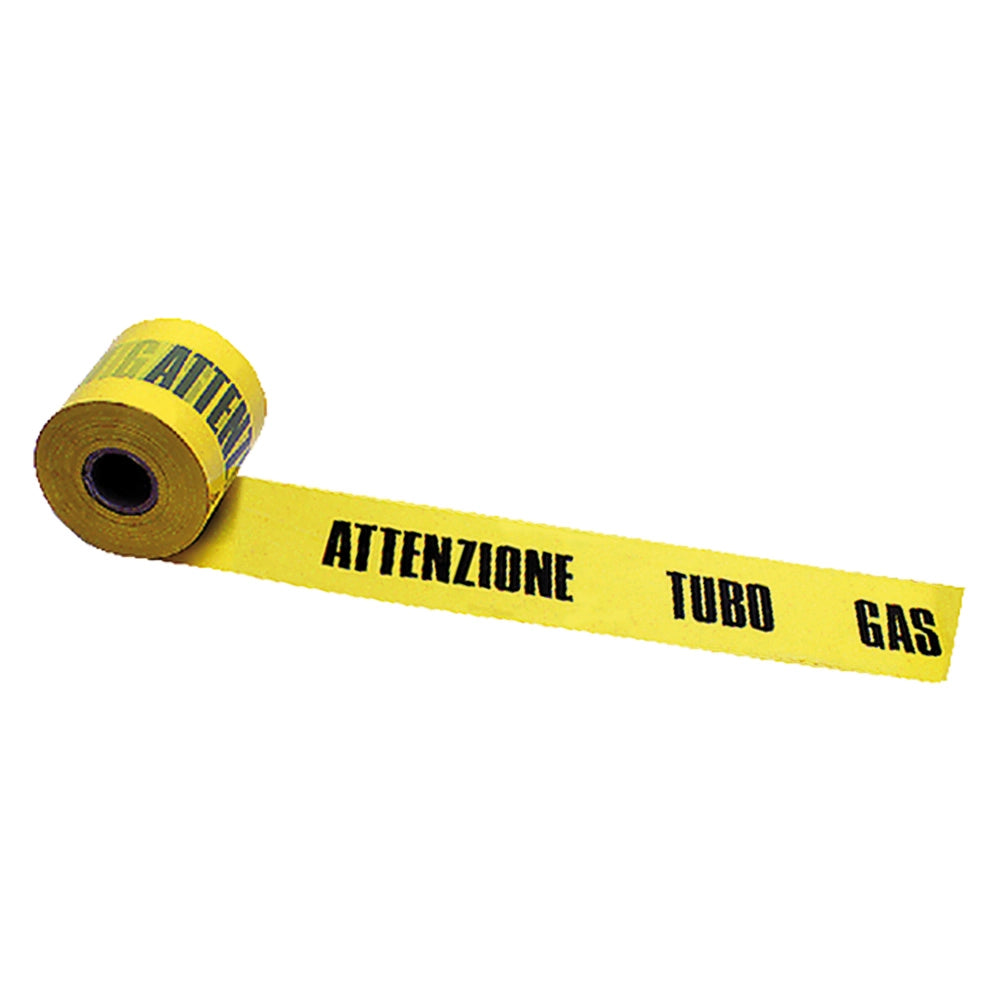 NASTRO SEGNALETICO per tubo gas - giallo