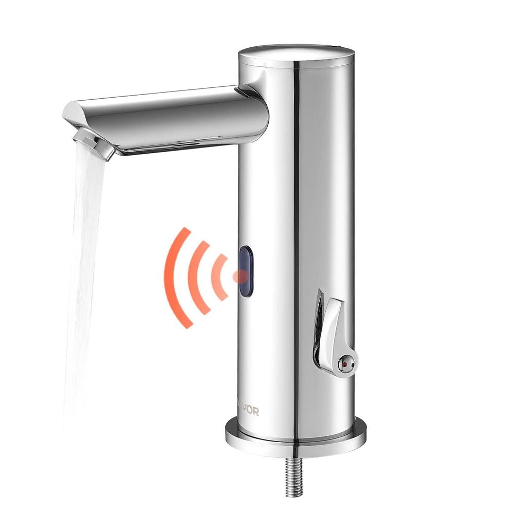 Rubinetto automatico con sensore G224 per lavabo, miscelatore in ottone cromato per bagno, acqua calda e fredda, pratico e moderno