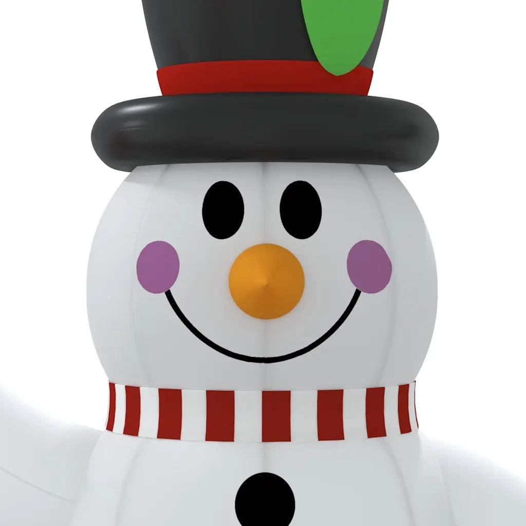 Pupazzo di Neve Gonfiabile con LED 240 cm 345367