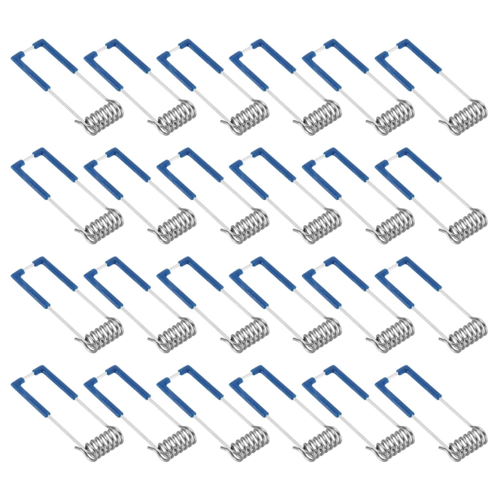 Clip di fissaggio, 51x15 mm, 24 pezzi, per lampade a soffitto, colore blu