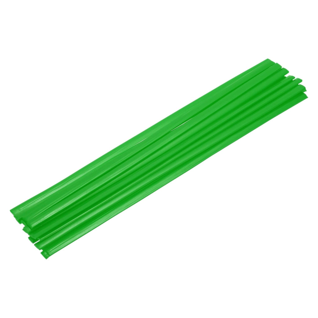 Barre di saldatura in HDPE, colore verde, 9,5 x 330 mm, confezione da 15 pezzi