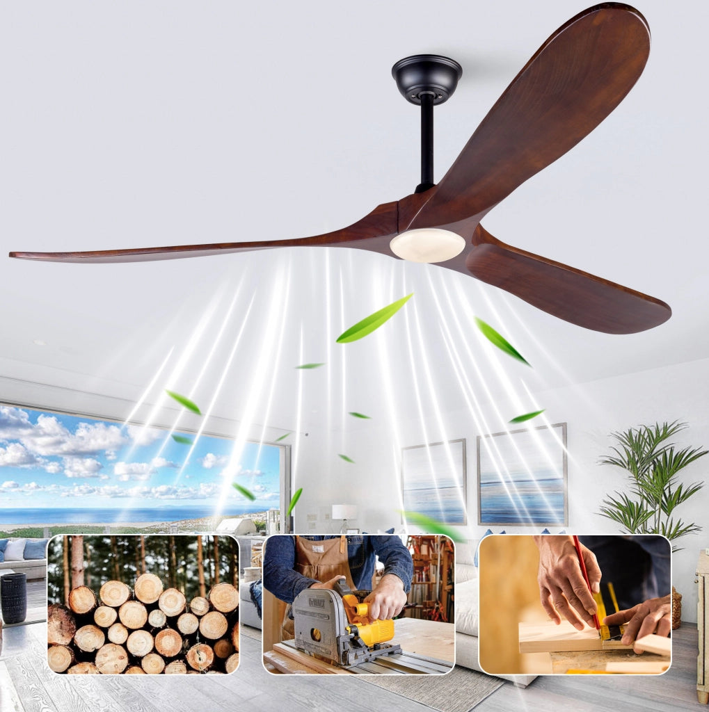 Ventilatore da soffitto 70 pollici con luce LED e telecomando