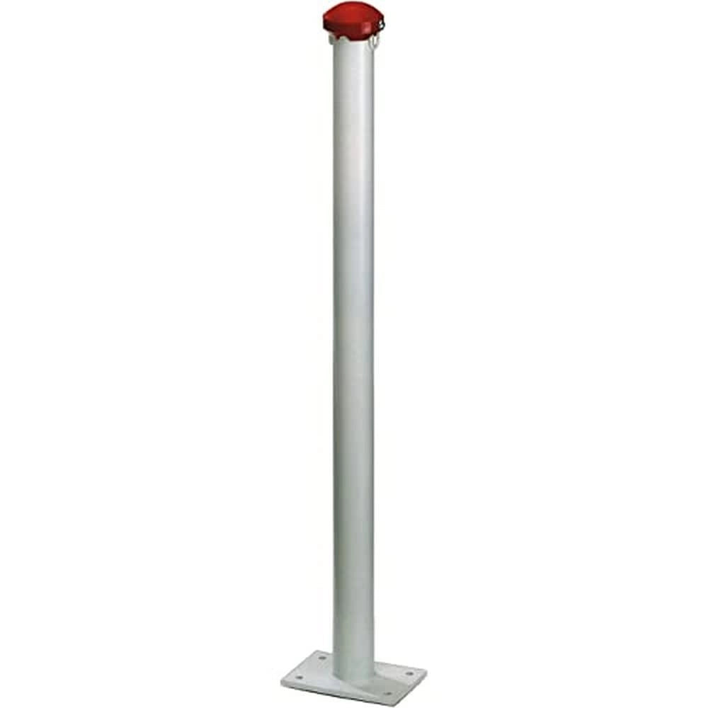 Paletto delimitatore standard, bianco, diametro 60 mm, altezza 100 cm, da avvitare