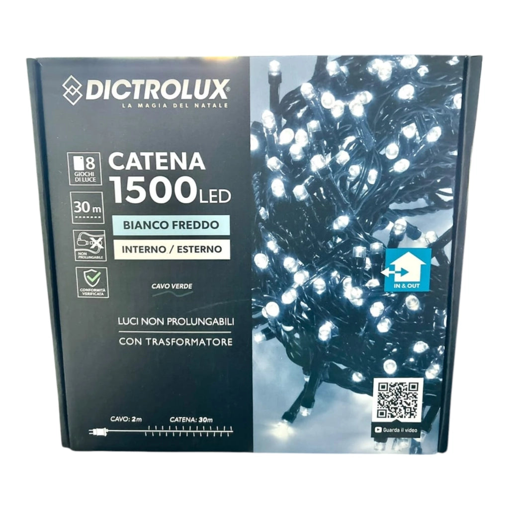 LUCI LED GHIACCIO 1500 LED PER ESTERNO
