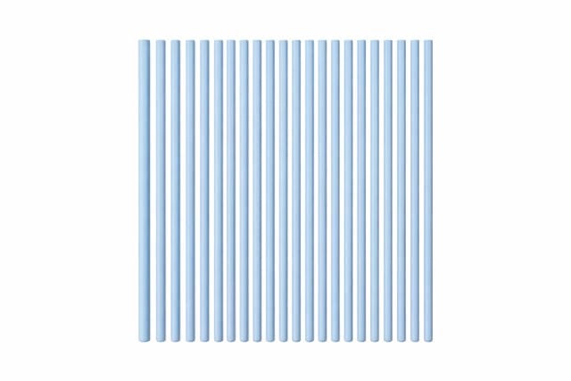 Candeline lunghe per compleanno, multicolore, 24 pezzi (azzurro)