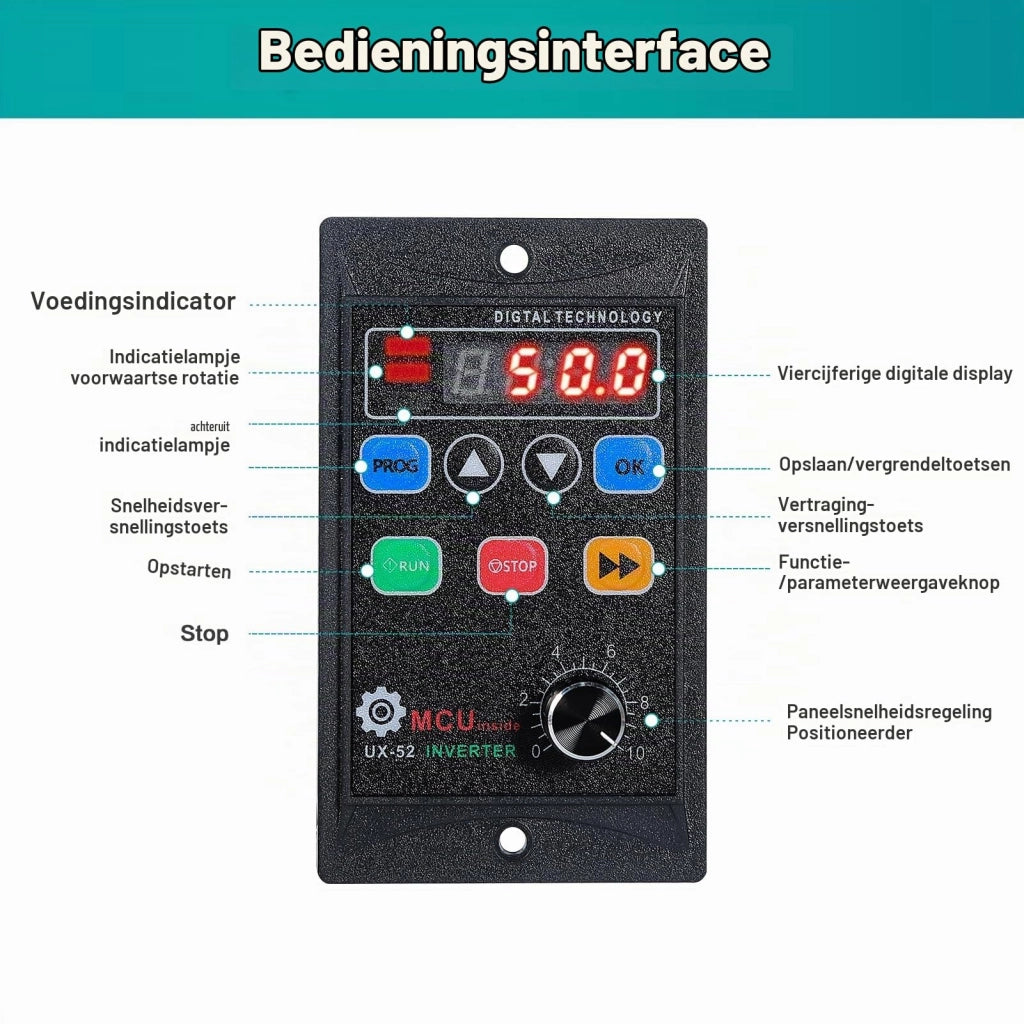 Inverter, 230 V, monofase in ingresso, trifase in uscita, 1100 W