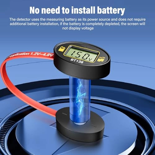 Tester digitale per batterie a magnete, adatto per batterie da 1,2V a 9V, AA, AAA e batterie a bottone