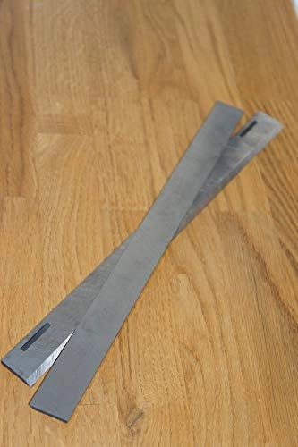 Lame HSS per pialla per Multico 12" scanalature 1/8", riaffilabili, 1 paio