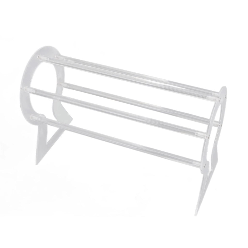 Porta elastici per capelli in acrilico, set da 18 pezzi, trasparenti, organizer