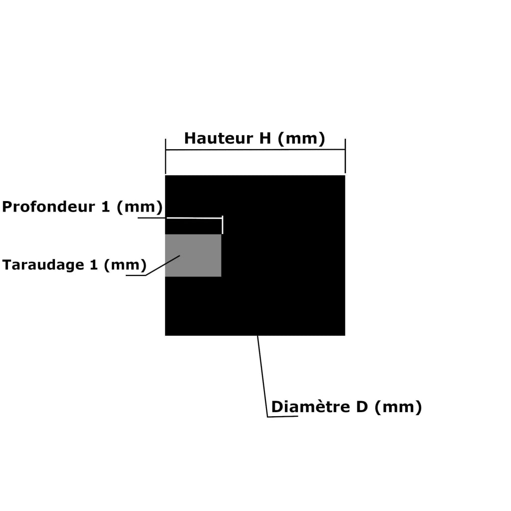 2 gommini antivibranti, tipo Silentblock, M4 x 4 mm, 10 x 10 mm