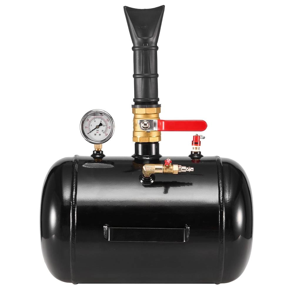 HM2902 Gonfiatore Pneumatico per Tallonatura 18,9 L in Acciaio al Carbonio Nero, Serbatoio per Pneumatici Furgone Camion e Officina