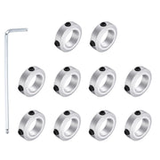 Supporti per onde, 10 pezzi, foro di 12 mm, 6 mm, color argento