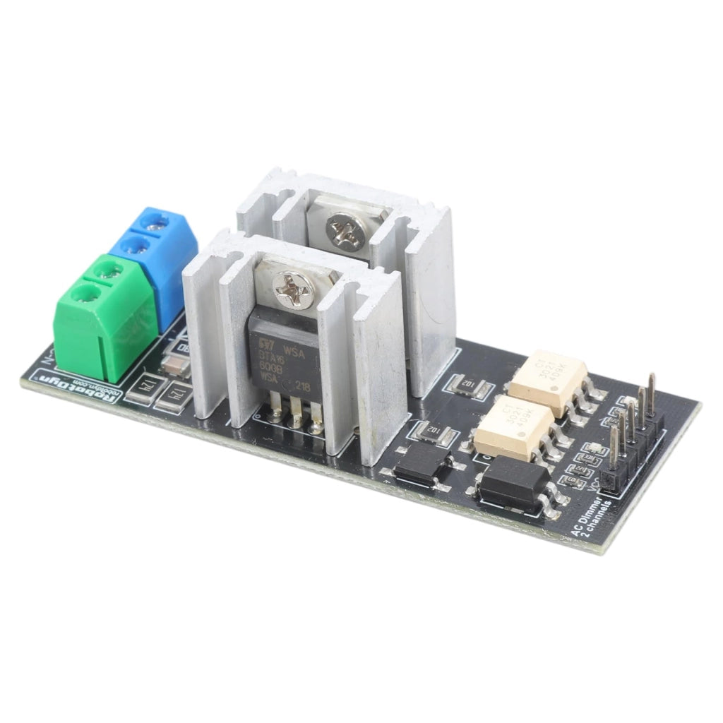 Modulo dimmer a doppio canale per LED, con logica a 3,3V/5V e isolamento optoisolato